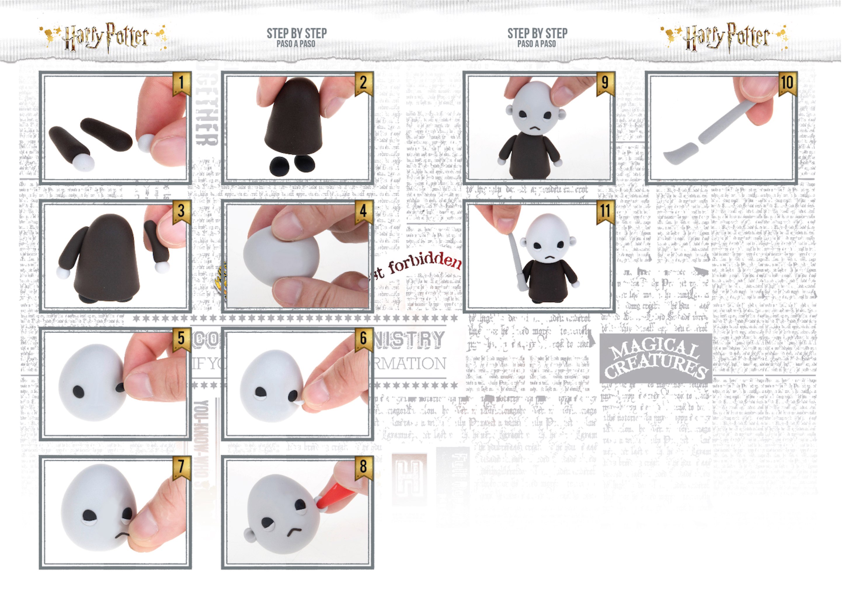 HP DIY VOLDEMORT PACKAGING STEP BY STEP DISEÑO 2